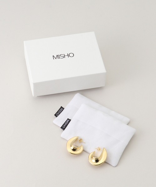 IENA(イエナ)の「MISHO/ミショー Sancho Hoops Pierce ピアス(両耳) OMSH01(ピアス(両耳用)・レディース・ゴールド・FREE)」の8枚目の写真