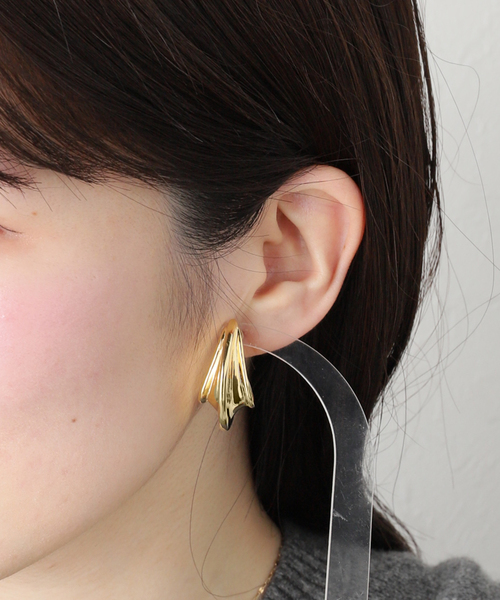 IENA(イエナ)の「MISHO/ミショー Sancho Hoops Pierce ピアス(両耳) OMSH01(ピアス(両耳用)・レディース・ゴールド・FREE)」の2枚目の写真