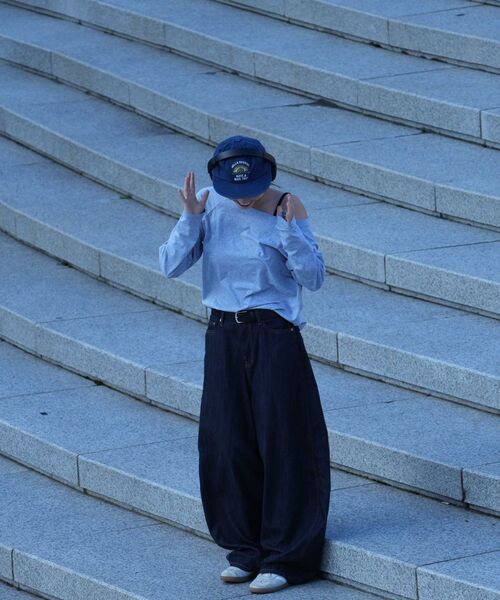 HELLO SUNRISE(ハローサンライズ)の「VTG Arch Logo Relaxed Fit 6P Cap_Dark Navy(キャップ・レディース・ネイビー・OS)」の7枚目の写真