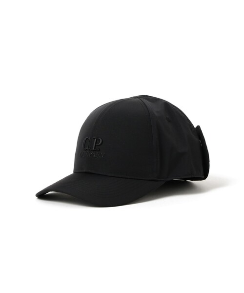 C.P. COMPANY（シーピーカンパニー）の「C.P. Company / Chrome-R Goggle Cap（キャップ・メンズ・ブラック/グレー・XL）」の2枚目の写真