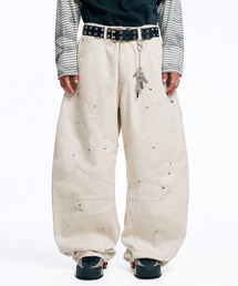 EASY NO EASY（イージーノーイージー）の「カーブドダブルニチノパンツ-アイボリー（その他パンツ）」