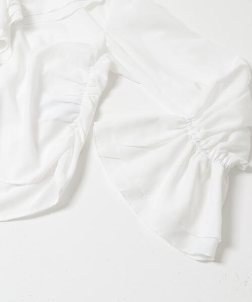 SENSE OF PLACE by URBAN RESEARCH（センスオブプレイスバイアーバンリサーチ）の「ラッフルブラウス（シャツ/ブラウス・レディース・オフホワイト/ベージュ/ライトブルー・ONE）」の5枚目の写真
