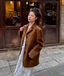 almo（アルモ）の「【portulaca】スエードタッチテーラードジャケット（テーラードジャケット）」