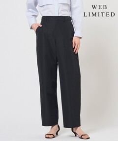 MUJI Labo〕婦人 コットン ライトキャンバス ドローストリングパンツ