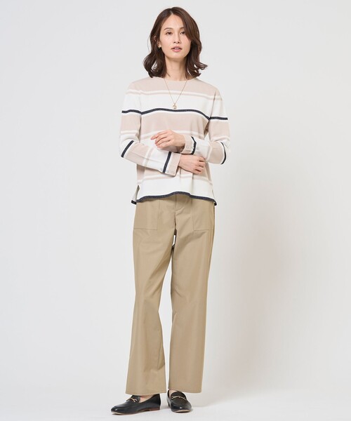 J.PRESS（ジェイプレス）の「【WEB限定カラーあり】TC ライトタンブラー ベイカー パンツ（その他パンツ・レディース・ブラック系/グレー系・T13/T15）」の19枚目の写真