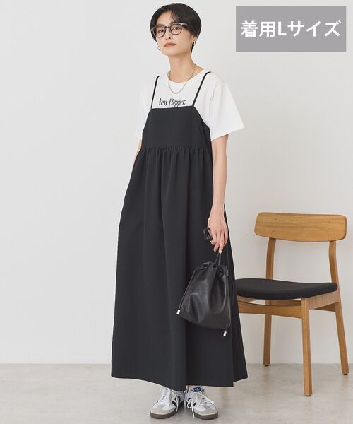AMERICAN HOLIC（アメリカンホリック）の「【選べる丈】サッカーキャミワンピース（ワンピース・レディース・ブラック・L/M）」の11枚目の写真