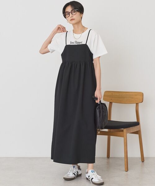 AMERICAN HOLIC（アメリカンホリック）の「【選べる丈】サッカーキャミワンピース（ワンピース・レディース・ブラック・L/M）」の12枚目の写真