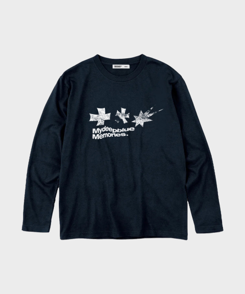 mydeepbluememories(マイディープブルーメモリーズ)の「SYMBOL GRAPHIC LONG SLEEVE(WHITE)(Tシャツ/カットソー・レディース・ホワイト・LARGE/SMALL)」の3枚目の写真