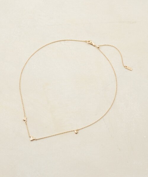 DISCOAT（ディスコート）の「【GOLDY】プランププチ3ハートネックレス（ネックレス・レディース・シルバー/シルバー系その他/ゴールド・FREE）」の3枚目の写真