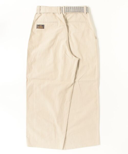 BROKEN BASE(ブロークンベース)の「2-Way Check Chino Pants / 2-Way チェックチノパンツ(チノパンツ・メンズ・アイボリー/ネイビー・MEDIUM/LARGE)」の12枚目の写真