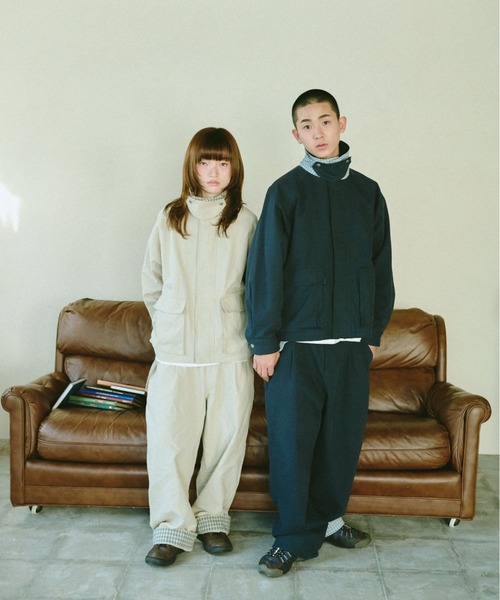 BROKEN BASE(ブロークンベース)の「2-Way Check Chino Pants / 2-Way チェックチノパンツ(チノパンツ・メンズ・アイボリー/ネイビー・MEDIUM/LARGE)」の16枚目の写真