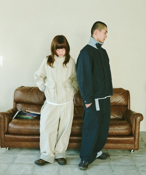BROKEN BASE(ブロークンベース)の「2-Way Check Chino Pants / 2-Way チェックチノパンツ(チノパンツ・メンズ・アイボリー/ネイビー・MEDIUM/LARGE)」の18枚目の写真