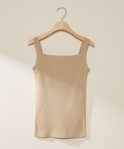 SHENERY（シーナリー）の「総針ニットキャミソール（ニット/セーター・レディース・ブラック/オフホワイト/ベージュ・FREE）」の7枚目の写真