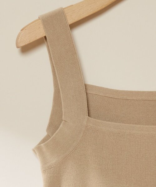 SHENERY（シーナリー）の「総針ニットキャミソール（ニット/セーター・レディース・ブラック/オフホワイト/ベージュ・FREE）」の9枚目の写真