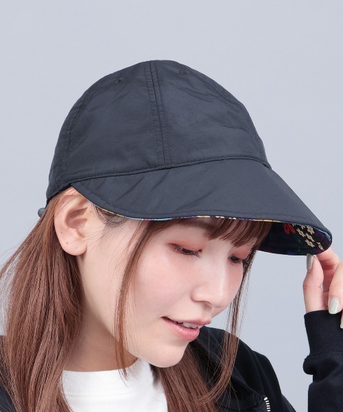 チチカカ（チチカカ）の「つば広日よけキャップ（キャップ・レディース・アイボリー/ブラック・FREE）」の2枚目の写真