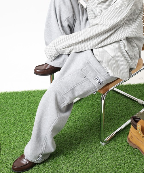 PRO CLUB （プロクラブ）の「PRO CLUB 13oz HEAVYWEIGHT CARGO SWEAT PANTS スウェットカーゴパンツ（スウェットパンツ・メンズ・グレー/ブラック/ネイビー・XL/L/M/S）」の2枚目の写真