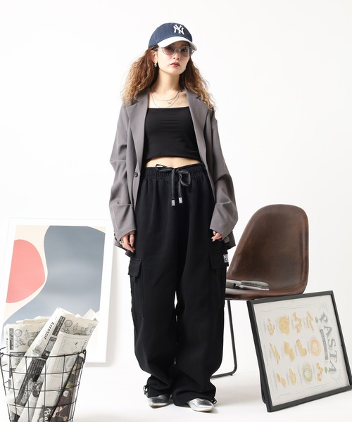 PRO CLUB （プロクラブ）の「PRO CLUB 13oz HEAVYWEIGHT CARGO SWEAT PANTS スウェットカーゴパンツ（スウェットパンツ・メンズ・グレー/ブラック/ネイビー・XL/L/M/S）」の7枚目の写真