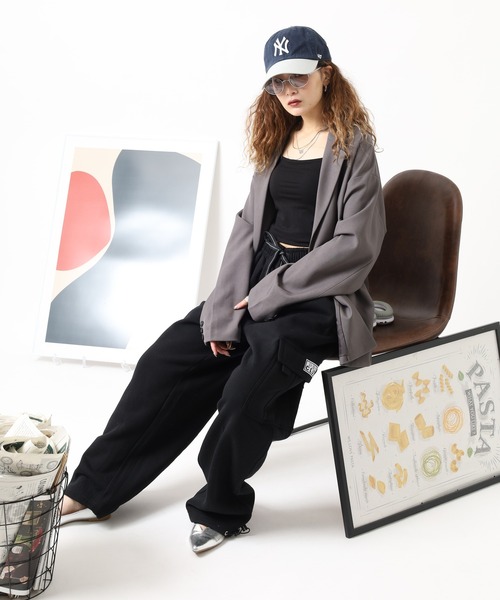 PRO CLUB （プロクラブ）の「PRO CLUB 13oz HEAVYWEIGHT CARGO SWEAT PANTS スウェットカーゴパンツ（スウェットパンツ・メンズ・グレー/ブラック/ネイビー・XL/L/M/S）」の9枚目の写真