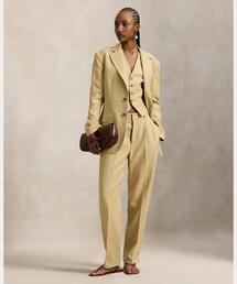 ヘンプ プリーテッド テーパード パンツ