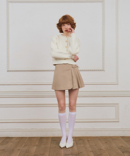 EIMY ISTOIRE(エイミーイストワール)の「【PRE ORDER】ハートポケットニットジャケット(ノーカラージャケット・レディース・レッド/ブラック/グレー/オフホワイト・F)」の12枚目の写真