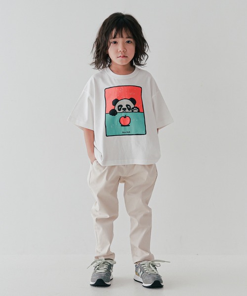 FOV(フォブ)の「FOV/フォブ F/B PANDA Tシャツ(Tシャツ/カットソー・キッズ・ピンク/ホワイト/チャコールグレー・130cm/120cm/100cm/110cm/90cm)」の5枚目の写真