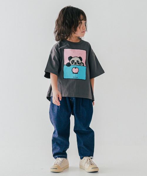 FOV(フォブ)の「FOV/フォブ F/B PANDA Tシャツ(Tシャツ/カットソー・キッズ・ピンク/ホワイト/チャコールグレー・130cm/120cm/100cm/110cm/90cm)」の8枚目の写真