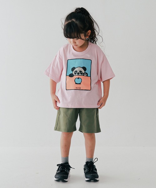 FOV(フォブ)の「FOV/フォブ F/B PANDA Tシャツ(Tシャツ/カットソー・キッズ・ピンク/ホワイト/チャコールグレー・130cm/120cm/100cm/110cm/90cm)」の14枚目の写真