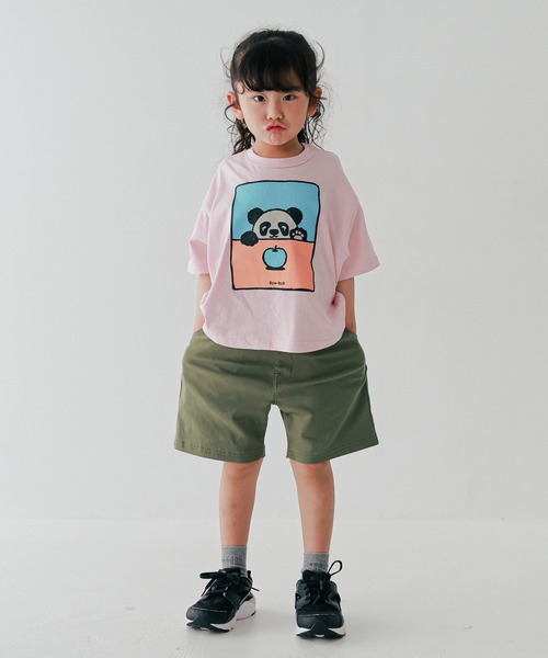 FOV(フォブ)の「FOV/フォブ F/B PANDA Tシャツ(Tシャツ/カットソー・キッズ・ピンク/ホワイト/チャコールグレー・130cm/120cm/100cm/110cm/90cm)」の12枚目の写真
