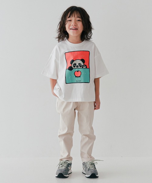 FOV(フォブ)の「FOV/フォブ F/B PANDA Tシャツ(Tシャツ/カットソー・キッズ・ピンク/ホワイト/チャコールグレー・130cm/120cm/100cm/110cm/90cm)」の4枚目の写真
