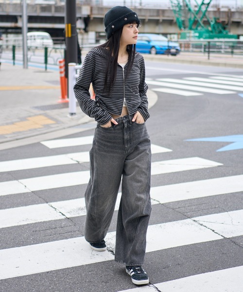 WEGO(ウィゴー)の「WEGO/【26年春夏新作】カバーフィットバルーンデニムパンツ(デニムパンツ・メンズ・ブラック系3/ライトインディゴブルー/コバルトブルー/インディゴブルー・SMALL/MEDIUM/LARGE)」の12枚目の写真