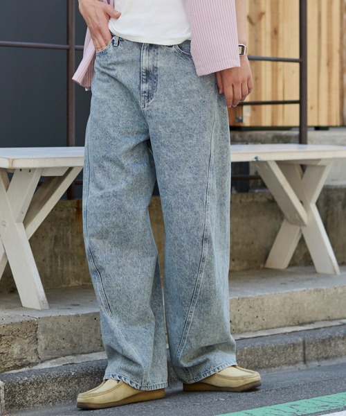 WEGO(ウィゴー)の「WEGO/【26年春夏新作】カバーフィットバルーンデニムパンツ(デニムパンツ・メンズ・ブラック系3/ライトインディゴブルー/コバルトブルー/インディゴブルー・SMALL/MEDIUM/LARGE)」の16枚目の写真