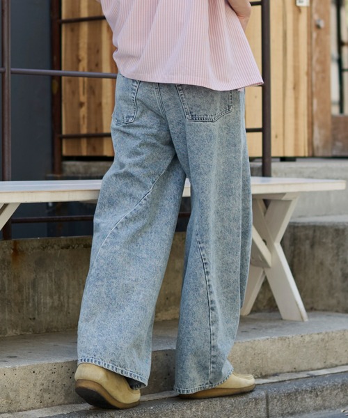 WEGO(ウィゴー)の「WEGO/【26年春夏新作】カバーフィットバルーンデニムパンツ(デニムパンツ・メンズ・ブラック系3/ライトインディゴブルー/コバルトブルー/インディゴブルー・SMALL/MEDIUM/LARGE)」の19枚目の写真