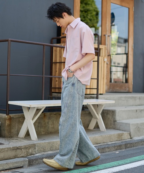 WEGO(ウィゴー)の「WEGO/【26年春夏新作】カバーフィットバルーンデニムパンツ(デニムパンツ・メンズ・ブラック系3/ライトインディゴブルー/コバルトブルー/インディゴブルー・SMALL/MEDIUM/LARGE)」の21枚目の写真