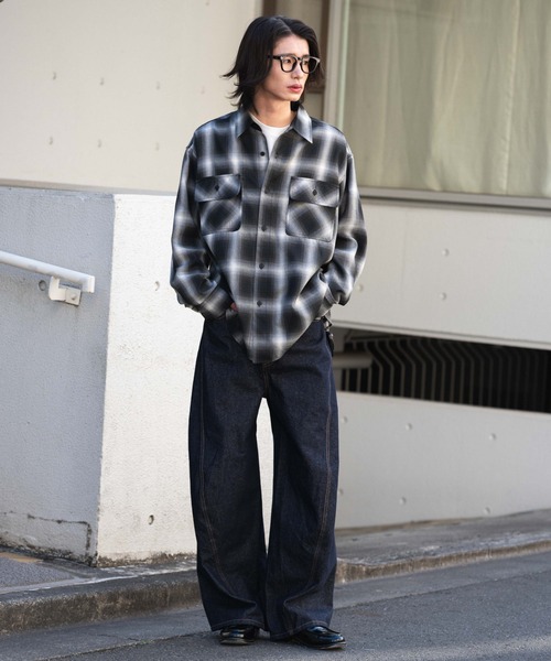 WEGO（ウィゴー）の「WEGO/【26年春夏新作】カバーフィットバルーンデニムパンツ（デニムパンツ・メンズ・ブラック系3/ライトインディゴブルー/コバルトブルー/インディゴブルー・SMALL/MEDIUM/LARGE）」の8枚目の写真