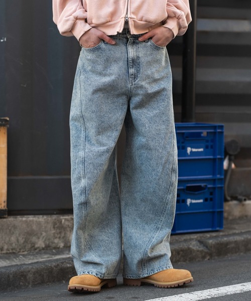 WEGO（ウィゴー）の「WEGO/【26年春夏新作】カバーフィットバルーンデニムパンツ（デニムパンツ・メンズ・ブラック系3/ライトインディゴブルー/コバルトブルー/インディゴブルー・SMALL/MEDIUM/LARGE）」の22枚目の写真