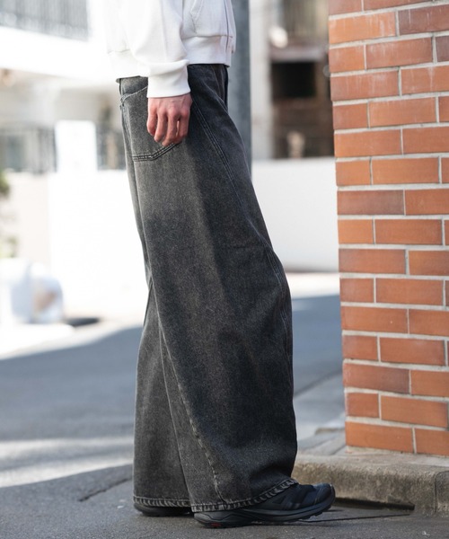 WEGO（ウィゴー）の「WEGO/【26年春夏新作】カバーフィットバルーンデニムパンツ（デニムパンツ・メンズ・ブラック系3/ライトインディゴブルー/コバルトブルー/インディゴブルー・SMALL/MEDIUM/LARGE）」の13枚目の写真