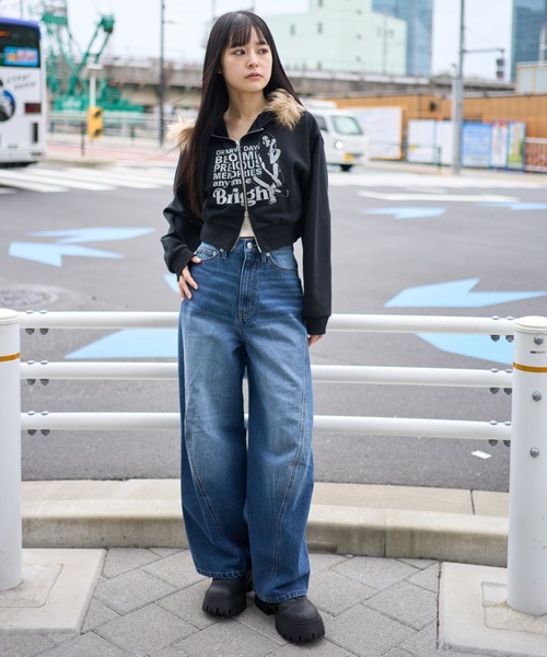 WEGO(ウィゴー)の「WEGO/【26年春夏新作】カバーフィットバルーンデニムパンツ(デニムパンツ・メンズ・ブラック系3/ライトインディゴブルー/コバルトブルー/インディゴブルー・SMALL/MEDIUM/LARGE)」の6枚目の写真