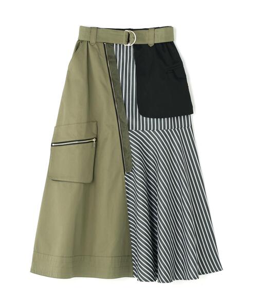 Risley（リズレー）の「Risley/リズレー/ドッキングスカート（スカート・レディース・カーキ/ネイビー・F）」の19枚目の写真