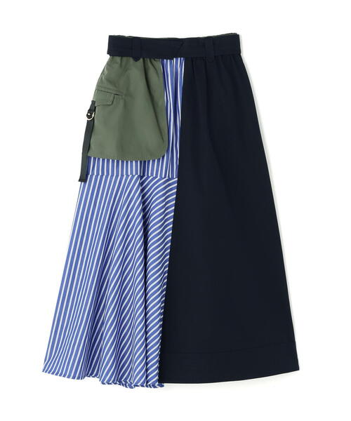 Risley（リズレー）の「Risley/リズレー/ドッキングスカート（スカート・レディース・カーキ/ネイビー・F）」の4枚目の写真