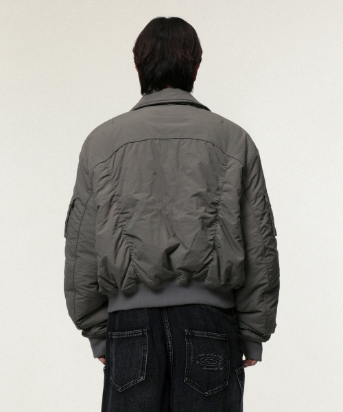 IDWS（アイドンワナセル）の「Solid High Neck Ma-1 Charcoal（ブルゾン・レディース・その他・0/1/2）」の7枚目の写真