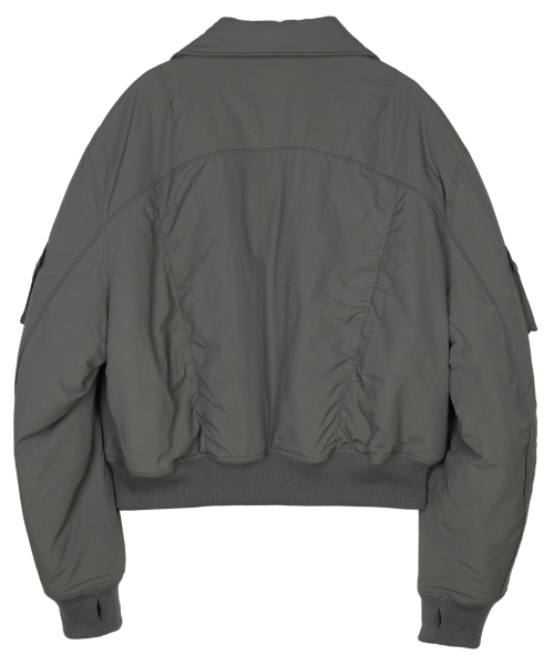 IDWS（アイドンワナセル）の「Solid High Neck Ma-1 Charcoal（ブルゾン・レディース・その他・0/1/2）」の11枚目の写真