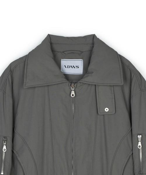 IDWS（アイドンワナセル）の「Solid High Neck Ma-1 Charcoal（ブルゾン・レディース・その他・0/1/2）」の12枚目の写真