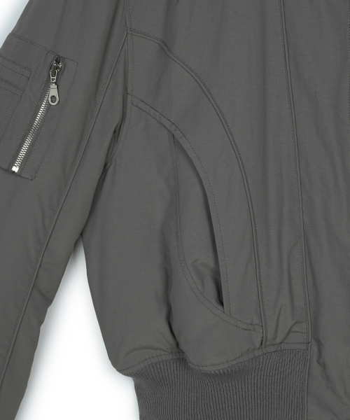 IDWS（アイドンワナセル）の「Solid High Neck Ma-1 Charcoal（ブルゾン・レディース・その他・0/1/2）」の14枚目の写真