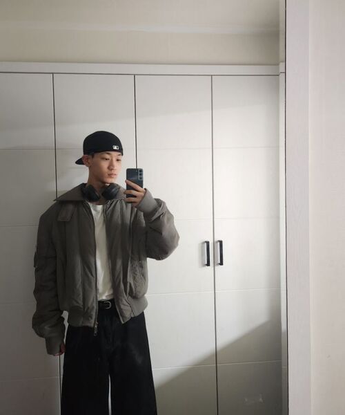 IDWS（アイドンワナセル）の「Solid High Neck Ma-1 Charcoal（ブルゾン・レディース・その他・0/1/2）」の17枚目の写真