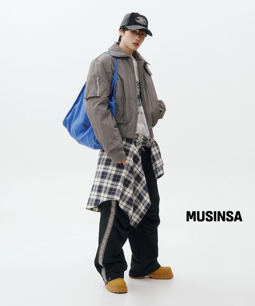 IDWS（アイドンワナセル）の「Solid High Neck Ma-1 Charcoal（ブルゾン・レディース・その他・0/1/2）」の18枚目の写真