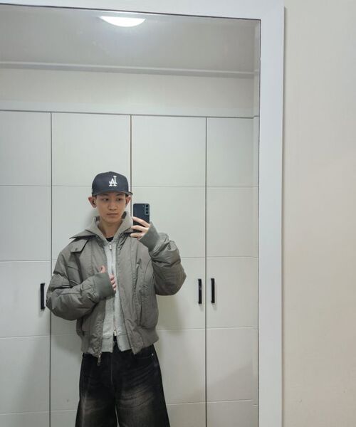 IDWS（アイドンワナセル）の「Solid High Neck Ma-1 Charcoal（ブルゾン・レディース・その他・0/1/2）」の19枚目の写真