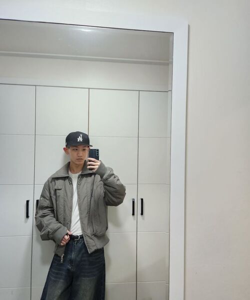 IDWS（アイドンワナセル）の「Solid High Neck Ma-1 Charcoal（ブルゾン・レディース・その他・0/1/2）」の20枚目の写真