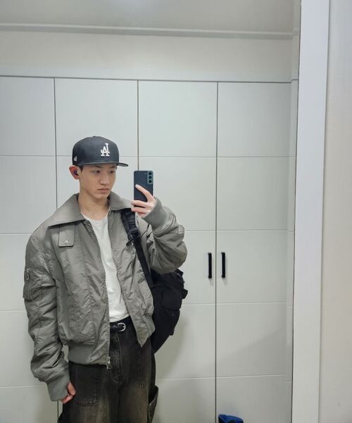IDWS（アイドンワナセル）の「Solid High Neck Ma-1 Charcoal（ブルゾン・レディース・その他・0/1/2）」の22枚目の写真