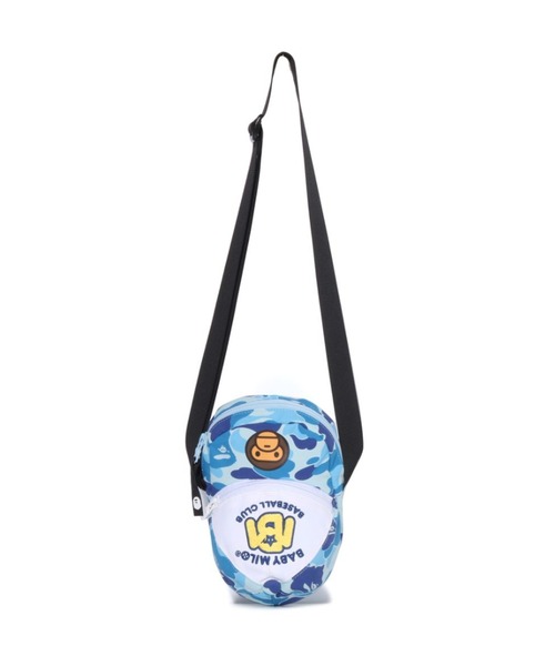 A BATHING APE(アベイシングエイプ)の「ABC CAMO MILO CAP SHOULDER BAG(ショルダーバッグ・キッズ・ブルー/グリーン・FREE)」の1枚目の写真