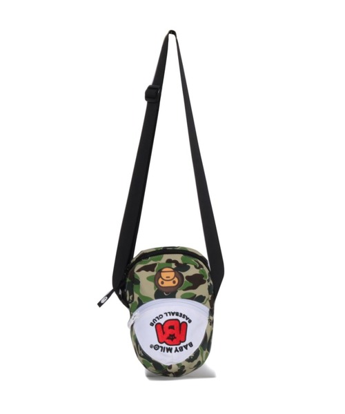 A BATHING APE(アベイシングエイプ)の「ABC CAMO MILO CAP SHOULDER BAG(ショルダーバッグ・キッズ・ブルー/グリーン・FREE)」の2枚目の写真